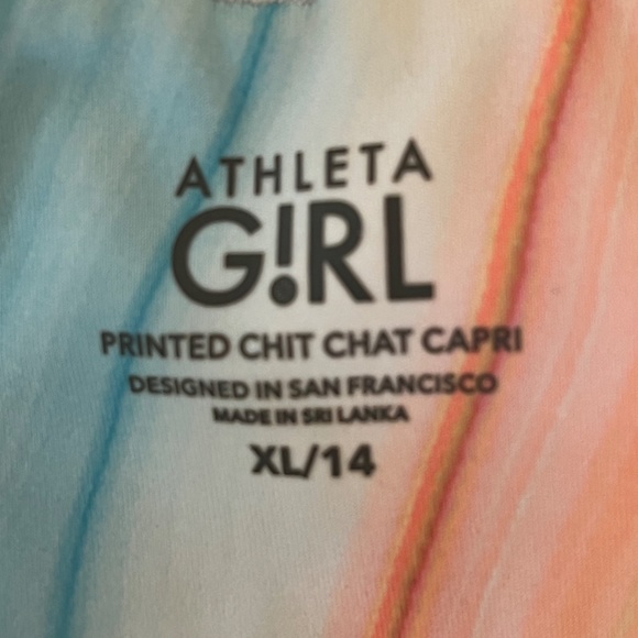 Athleta Girl "Chit Chat Swirl Printed Capri" - Picture 2 of 6